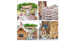 Cubic Fun - Rompecabezas 3D 673012 - Ciudad de Barcelona 186 Piezas - All4Toys