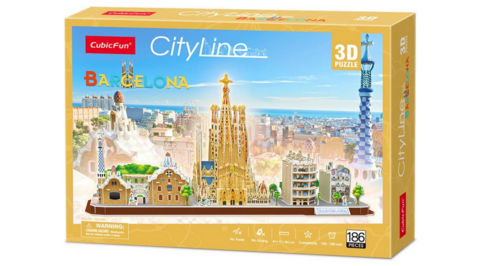 Cubic Fun - Rompecabezas 3D 673012 - Ciudad de Barcelona 186 Piezas