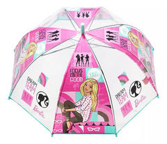 Combo Paraguas y Piloto Lluvia niños Impermeable Plastico Barbie - All4Toys