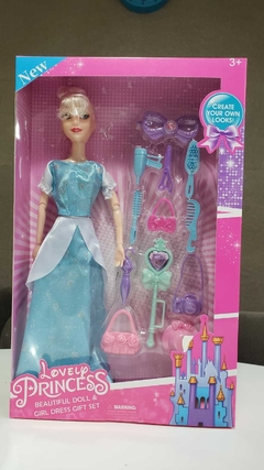Barbie Princesa 30cm Muñeca Juguete Varios Modelos Disney - All4Toys