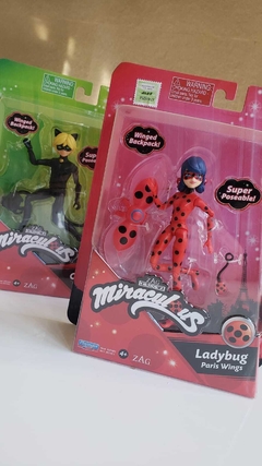 Figura Articulada Miraculous 13cm Lady Bug Cat Noir Playmates toys - comprar online