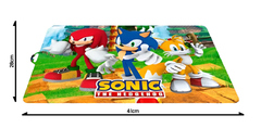 Mantel Individual Infantil Sonic Knuckles Tails 1357 - comprar online