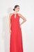 Vestido longo capa Cannes - Vermelho - loja online