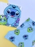 Pijama Baby Doll Manga Curta Personagens Stitch Monstros SA