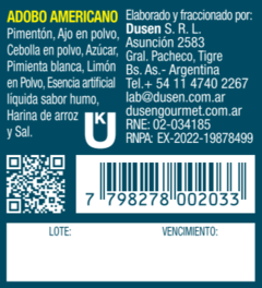 Adobo Americano - Sin TACC - Pote de 120gr en internet