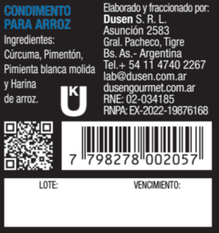 Condimento para Arroz - Sin TACC - Pote de 170gr en internet