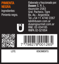 Pimienta Negra Molida - Sin TACC - Pote de 190gr en internet