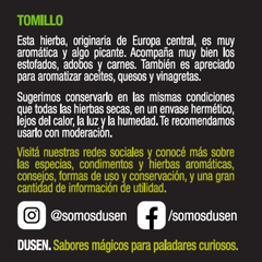 Tomillo - Sin TACC - Pote de 50gr - comprar online