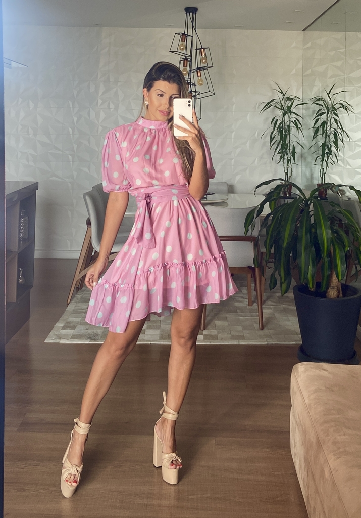 Vestido cropped floral esther 2025