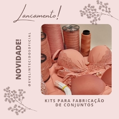 kit para fabricação de lingerie + molde -Conjunto Tulipa - comprar online