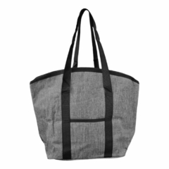 Lunchera Bolso Térmico Conservador tela gris