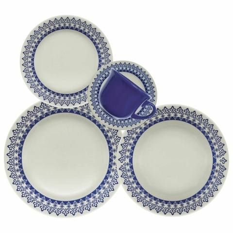 Juego de Vajilla de 30 Piezas Biona by Oxford Ceramica Roseli