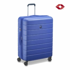 VALIJA GRANDE DELSEY LAGOS RIGIDA 4 RUEDAS 360 AZUL TSA