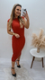 VESTIDO MIDI CANELADO BIAMAR | VERMELHO 11644 - comprar online