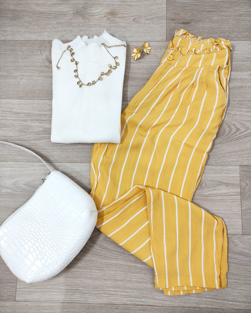Calça amarela forever 21 shop