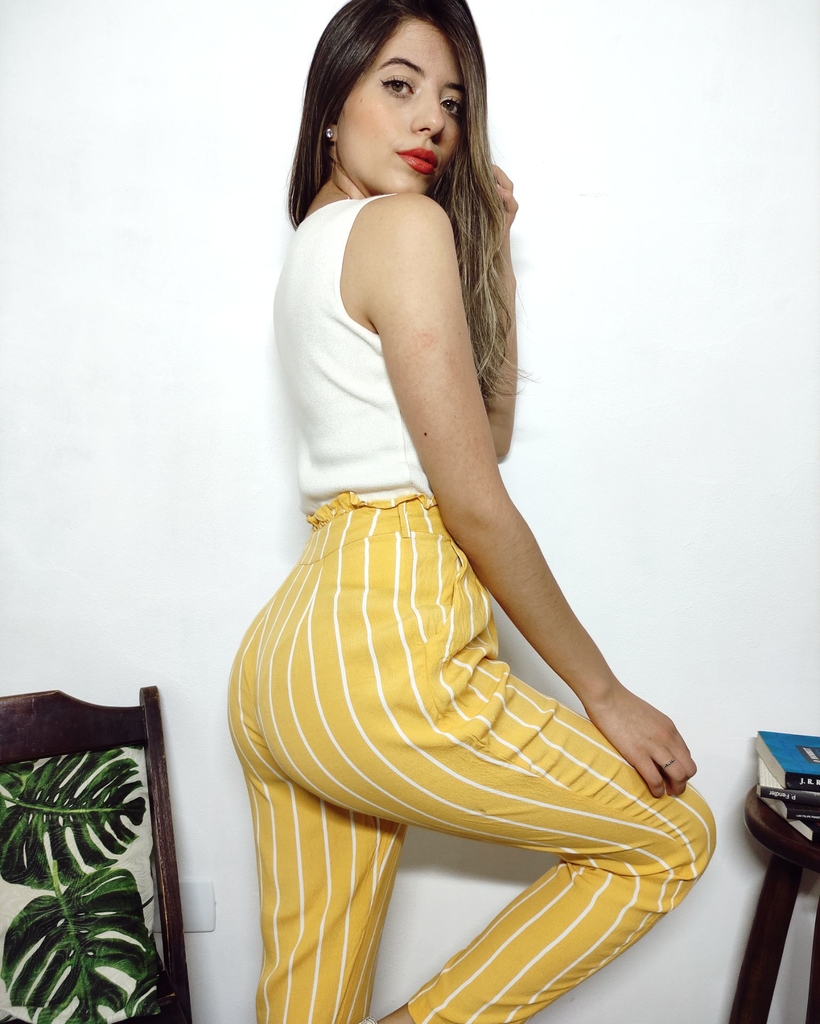 Calça amarela forever 21 shop