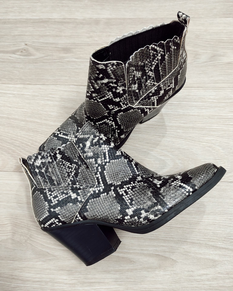 Bota estampa de cobra clearance