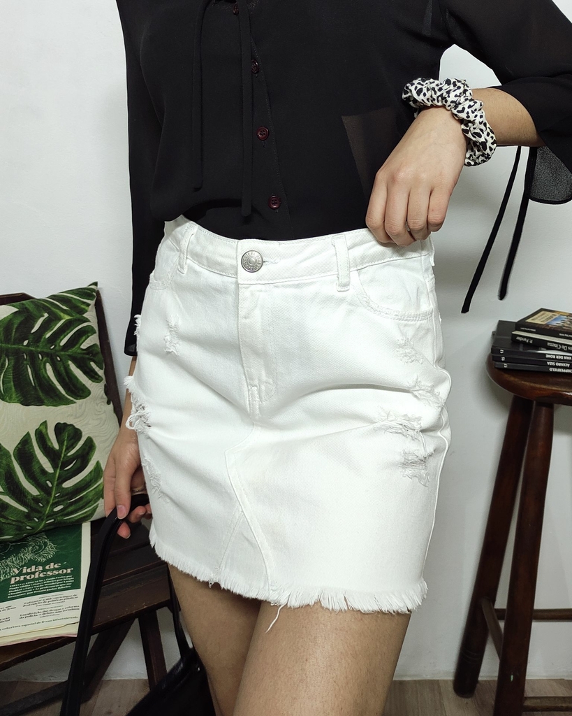 Saia jeans renner P 36 38 Primitivo Brech