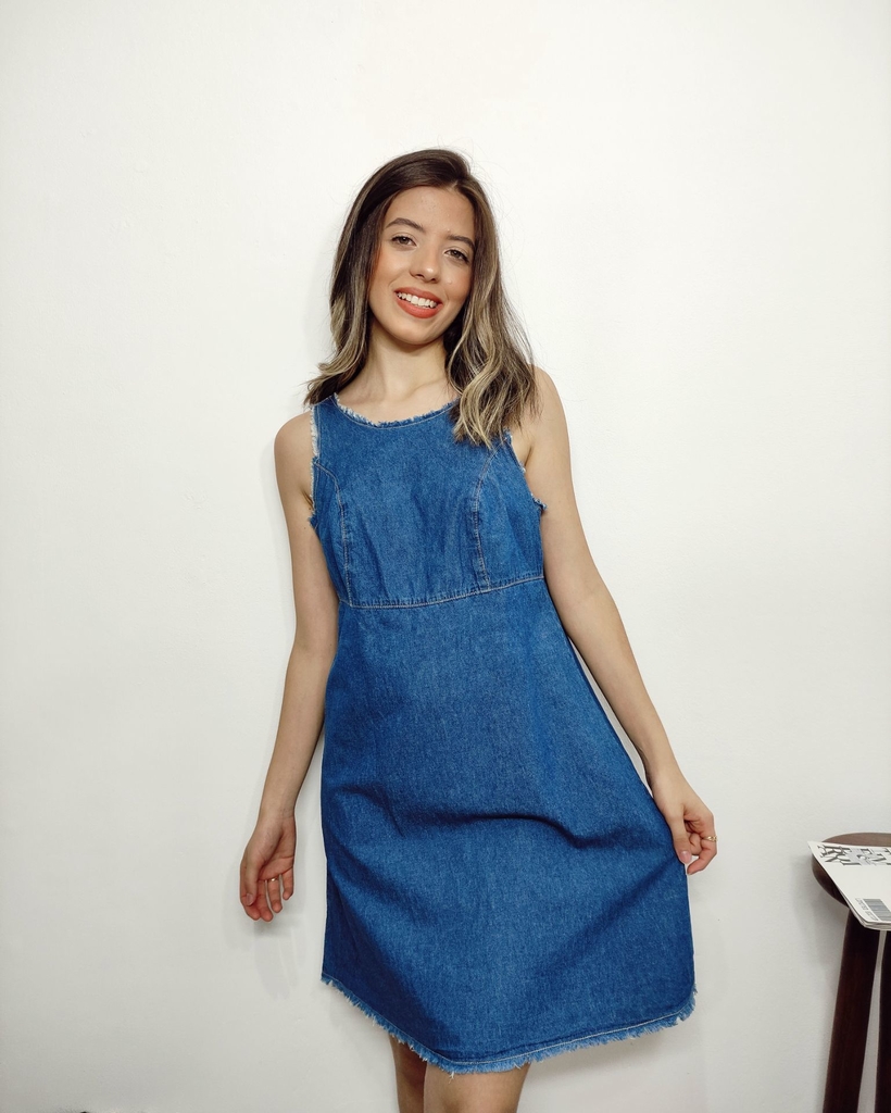 Vestido jeans molinho sale