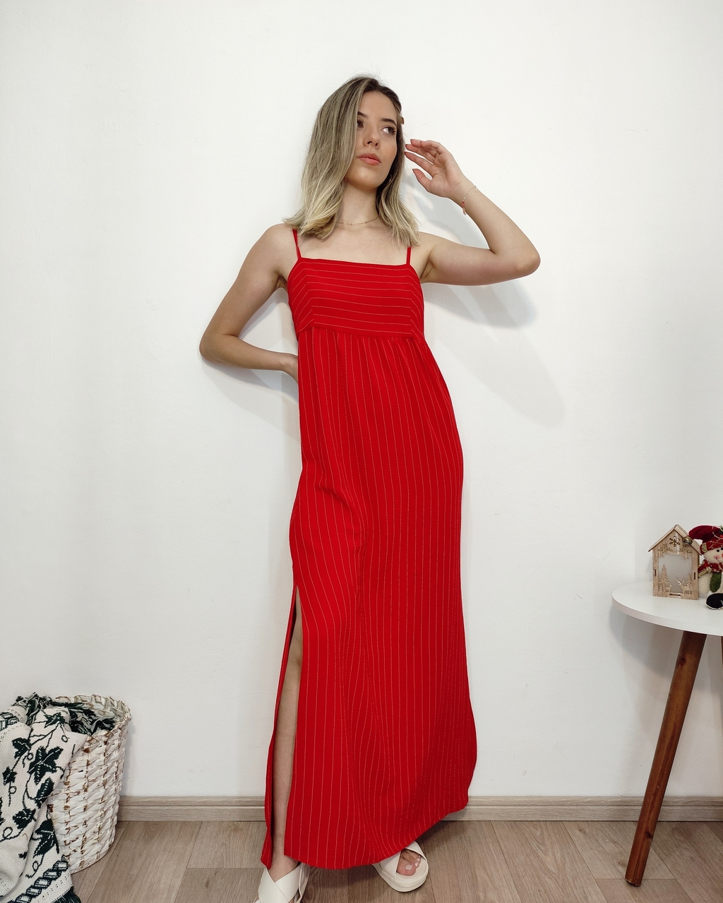 Renner vestido vermelho sales