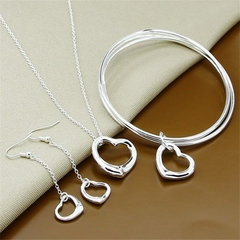 Conjunto de Colar e Pulseira de Prata 925 Rechel. - loja online