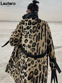 Sobretudo Leopardo Quente Estilo Europeu, Coleção de Inverno. - comprar online