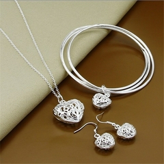 Conjunto de Colar e Pulseira de Prata 925 Rechel. - comprar online