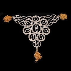 Calcinha Joias para o Corpo Olho Grego Malha de Cristal Sexy de Strass Amber. - comprar online