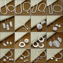 Conjunto de Colar e Pulseira de Prata 925 Rechel. - Clube das Coisas - Tudo para Você ficar mais Linda e Sexy