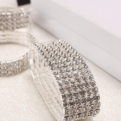 Pulseira de Strass Brilhante com strass Estilo Jade Picon. - loja online