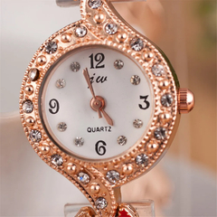Imagem do Relógios Femininos de Luxo com Strass analógico Melainy, Relógios de Pulso.