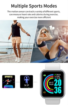 Relógio inteligente Fitness Unissex, Relógio com Medidor de Pressão Arterial. na internet
