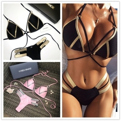 Biquíni Sexy Luxo Dourado Melica - comprar online