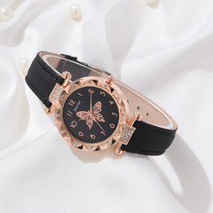 Relógio Feminino analógico Mary, com kit joias de 4 peças. - loja online