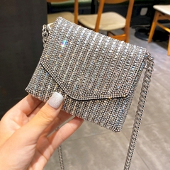 Imagem do Bolsa de Mão com Strass, Bolsa Feminina de Ombro, Bolsa Pequena de Strass.