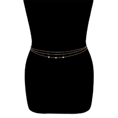 Corrente de Cintura Body Chain Sexy Perolas Evylin. - Clube das Coisas - Tudo para Você ficar mais Linda e Sexy