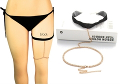 Corrente Corporal de Coxa de Strass Joia Sexy Lilian.