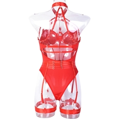 Lingerie Sexy com Transparência, Bodysuit Erótico Cinta Liga. - comprar online