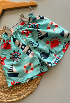 Short de baño Lighthouse Aqua - Art. 0200 - comprar online