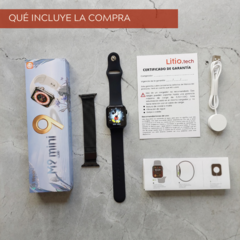 Smartwatch M9 mini negro con malla de REGALO