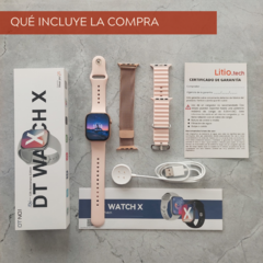 Imagen de Smartwatch DT 10 "X" Rosa - 3 mallas! 