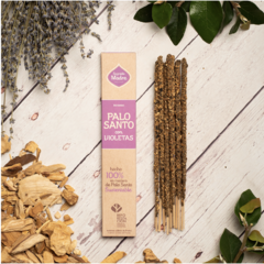 Sahumerio Palo Santo con Violetas