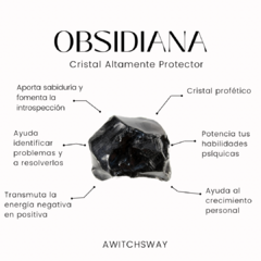 Collar Anubis Obsidiana - comprar online