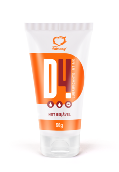 GEL LUBRIFICANTE D4 BEIJÁVEL HOT 60G SEXY FANTASY