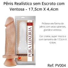 Pênis Realístico Com Ventosa 17,5cm X 4,4cm Sexy Fantasy - comprar online