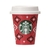 Mini vaso Starbucks rojo con estrellas