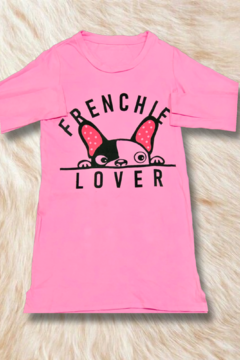 Camisón de jersey Odet Art 454 estampado Frenchie Lover - comprar online