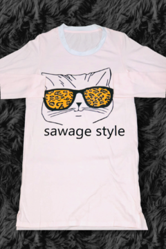 Camisón de jersey Odet Art 455 estampado Sawage Style - comprar online