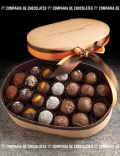 Caja de Madera Chica con 24 Trufas Frescas