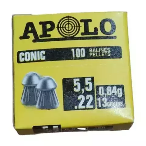 Balines Apolo Conic 5.5 x 100 Unidades